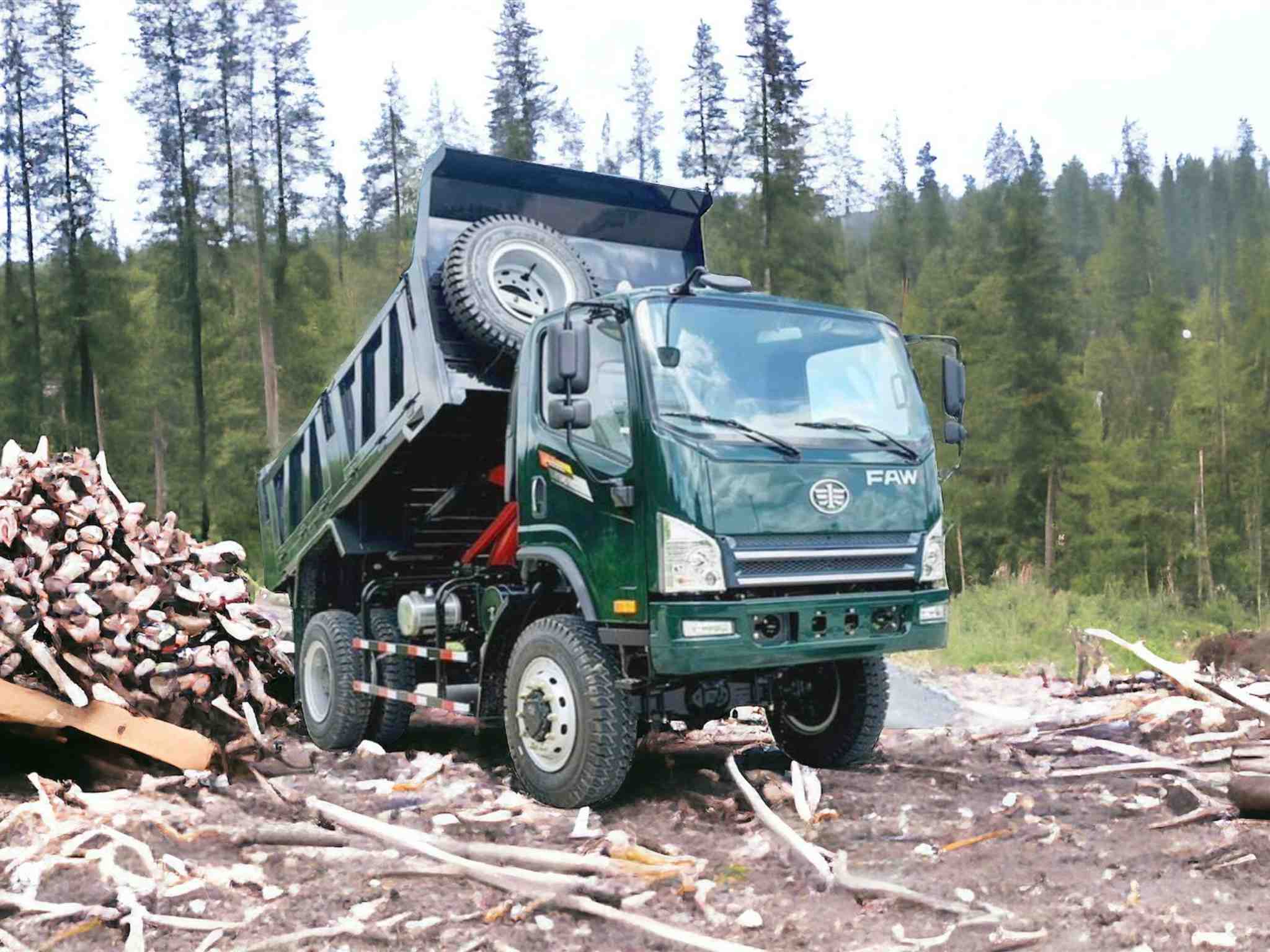 Xe Ben Chiến Thắng Faw 7.7 Tấn 2 Cầu Dầu